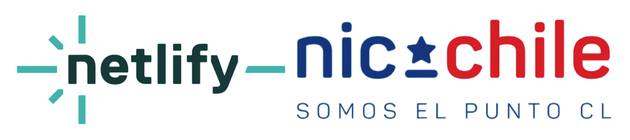 Logotipo de Netlify y Nic Chile